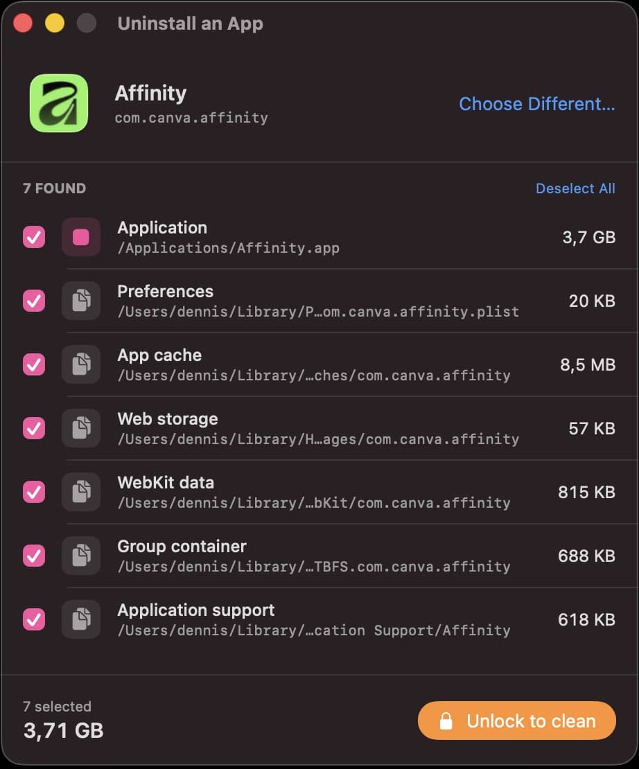 Remove apps for real